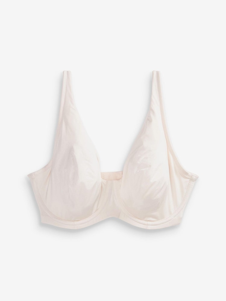 Grün/Marineblau/Creme - Glättende T-Shirt-BHs aus Mirkofaser im 3er-Pack, DD+ - Bild 5 von 5