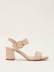 Phase Eight Natural Buckle Sandals - Image 1 of 6