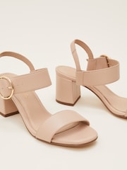 Phase Eight Natural Buckle Sandals - Image 6 of 6