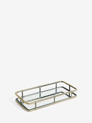 Rockett St George Brass Bamboo Viscose Mirror Tray - Image 3 of 4