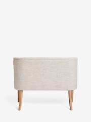 Chunky Weave Mid Natural Wolton Collection Luxe High Back Button Dining Bench - Image 3 of 8