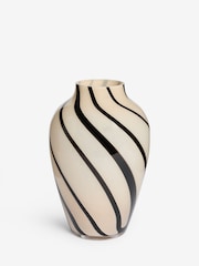 Rockett St George White/Black Swirl Vase - Image 2 of 3