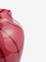 Rockett St George Pink Swirl Vase - Image 3 of 3