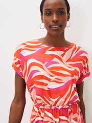 Phase Eight Multi Meryl Wave Printed Jersey Playsuit - Image 5 of 6