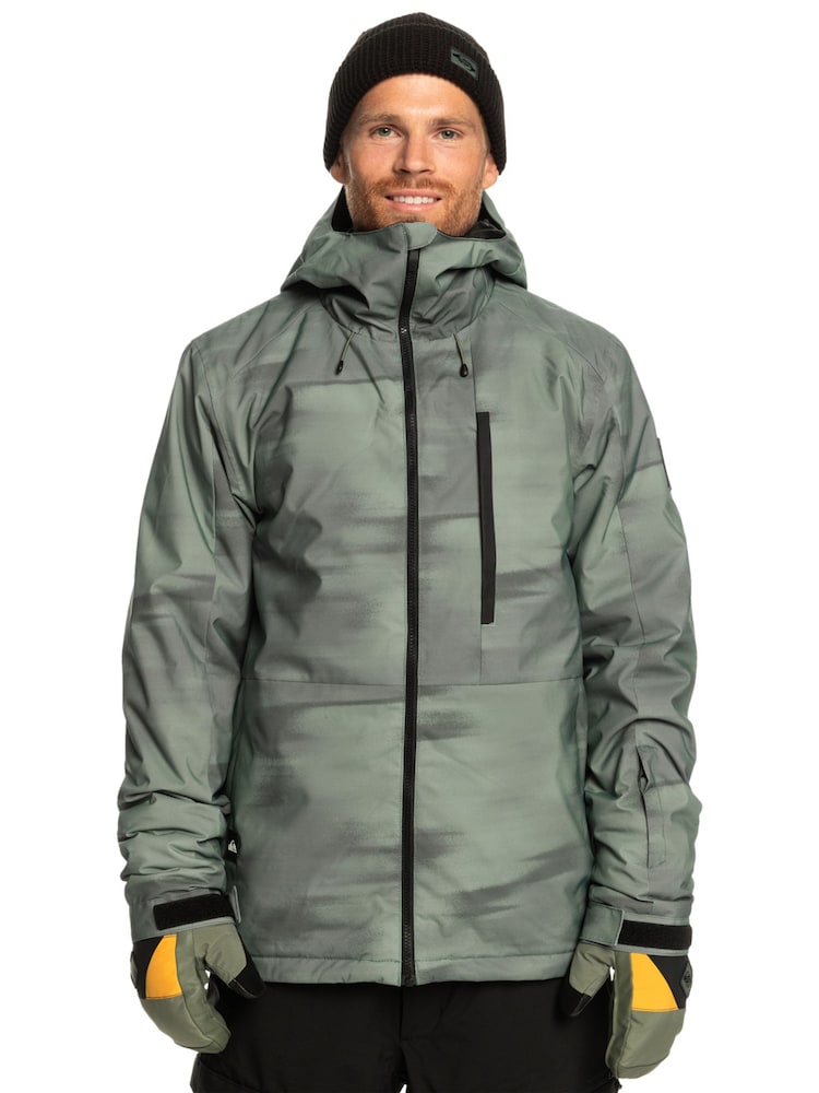 Quiksilver Green Mission Print Ski Jacket - Image 1 of 9