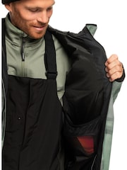 Quiksilver Green Mission Print Ski Jacket - Image 6 of 9
