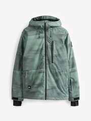 Quiksilver Green Mission Print Ski Jacket - Image 9 of 9
