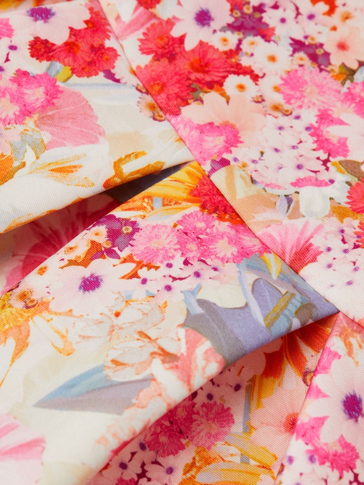 Reiss Orange Emily 4-9 yrs Scuba Floral Printed Dress - Image 6 of 6