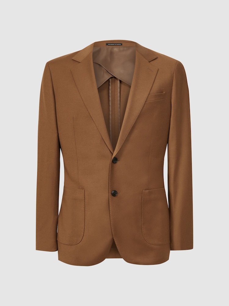 Приталенный однобортный блейзер из шерсти Blend Reiss Venue - Изображение 2 из 6 Приталенный однобортный блейзер из шерсти Blend Reiss Venue - Изображение 2 из 6