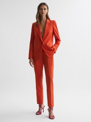 Reiss Bright Pink Harper Leather Strappy Heels - Image 2 of 5