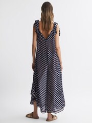 Reiss Navy/White Tilly Polka Dot Wide-Leg Jumpsuit - Image 5 of 5