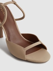 Reiss Biscuit Harper Leather Strappy Heels - Image 5 of 5