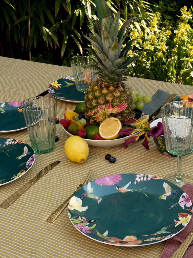 Marjolein Bastin Set of 4 Hummingbirds Dinner Plates 25cm - Image 1 of 4