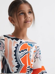 Reiss Coral April 4-9 yrs Printed Floaty Dress - Image 3 of 5
