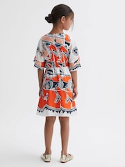 Reiss Coral April 4-9 yrs Printed Floaty Dress - Image 4 of 5