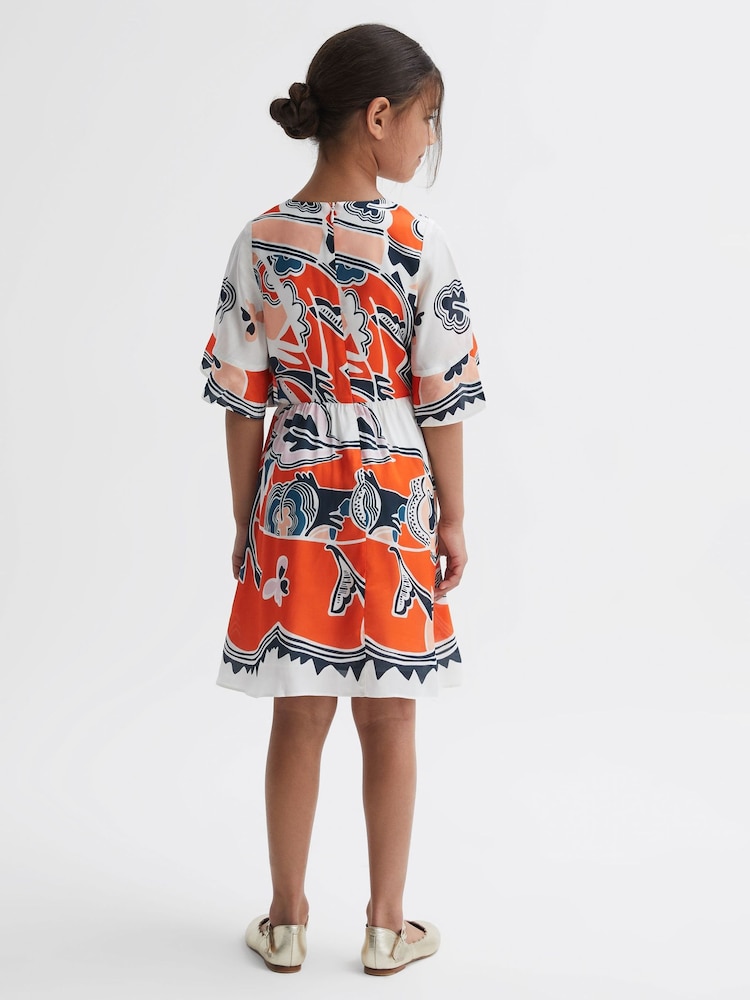 فستان خفيف مطبوع April من Reiss - Image 4 of 5