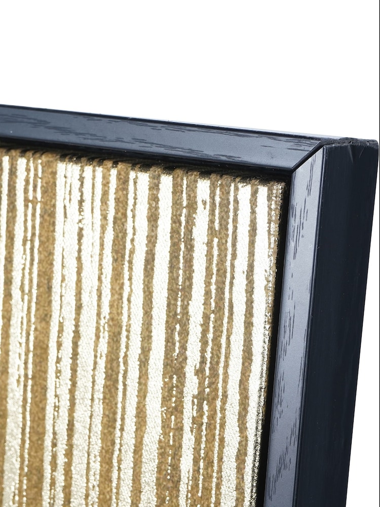 Libra Black Golden Rain Foiled Framed Canvas - Image 4 of 4