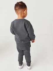 Grey Charcoal Jersey Sweatshirt And Joggers Set (3mths-7yrs) - Image 2 of 6