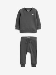 Grey Charcoal Jersey Sweatshirt And Joggers Set (3mths-7yrs) - Image 5 of 6