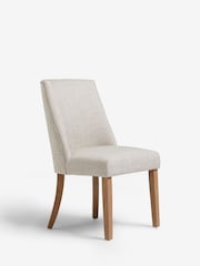 Set of 2 Chunky Weave Mid Natural Wolton Collection Luxe Dining Chairs - Image 3 of 8
