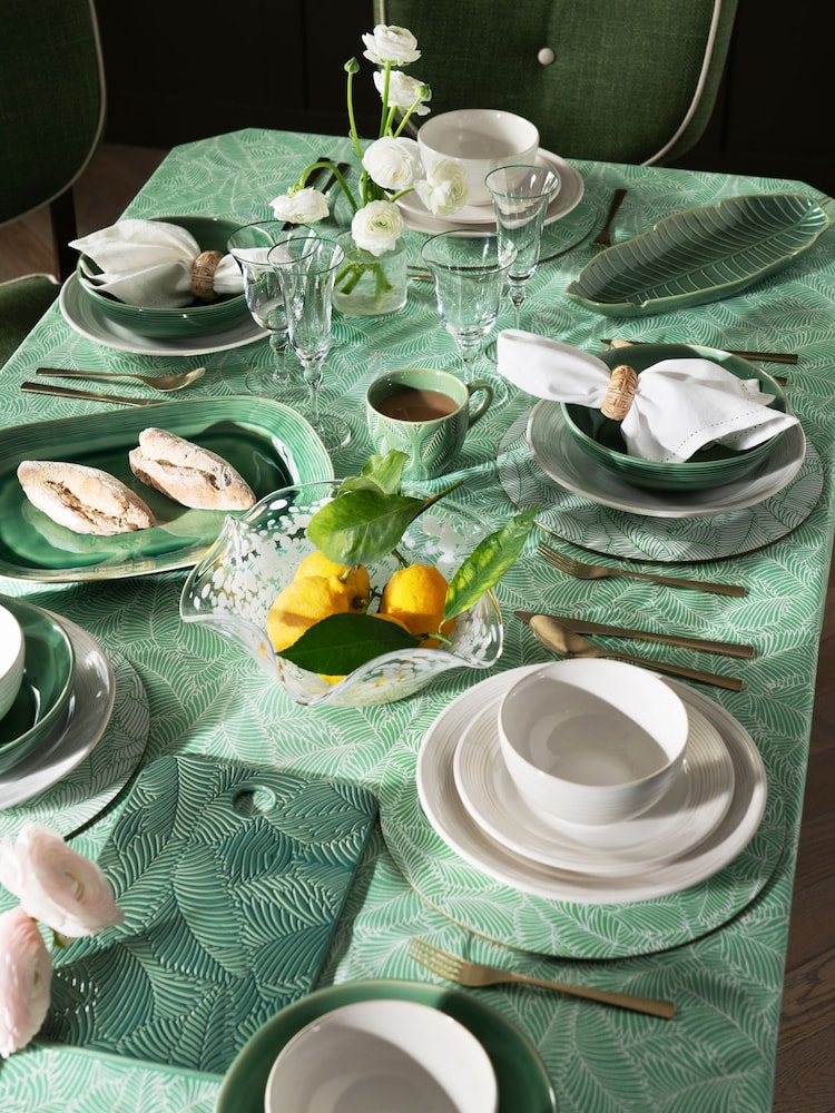 Nina Campbell Set of 4 Sage Green Cork backed Placemats - Image 2 of 3
