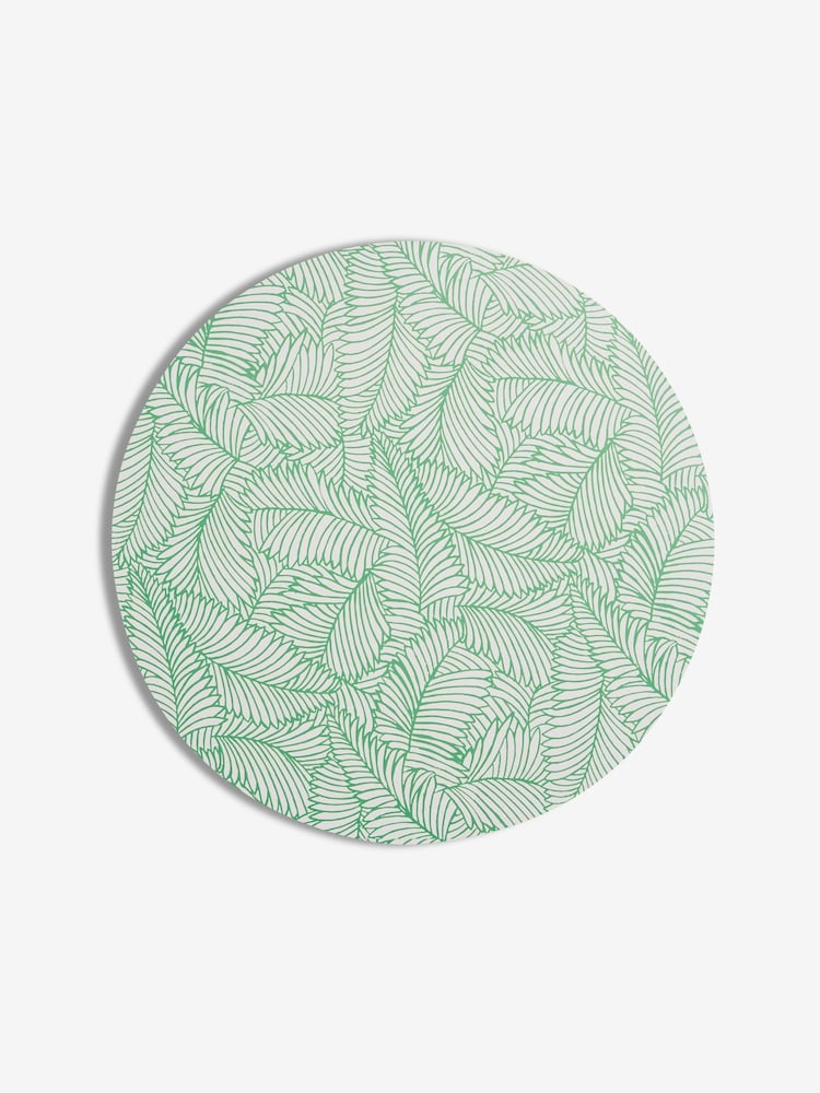 Nina Campbell Set of 4 Sage Green Cork backed Placemats - Image 5 of 5