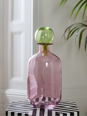 Rockett St George Pink/Green Apothecary Bottle - Image 1 of 2