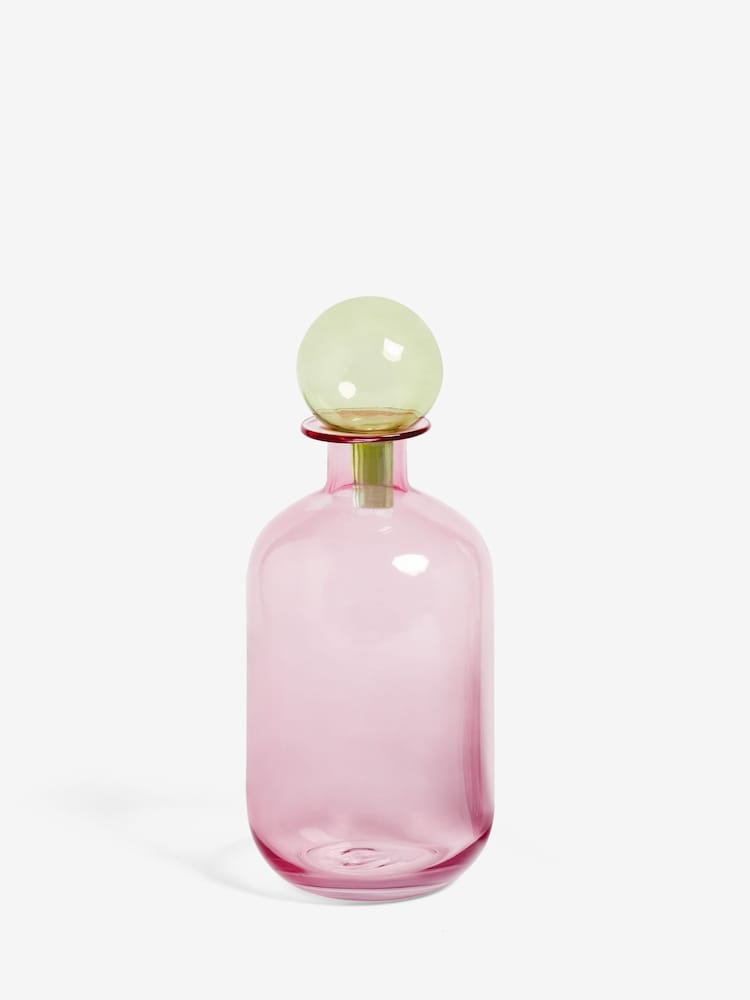 Rockett St George Pink/Green Apothecary Bottle - Image 2 of 2