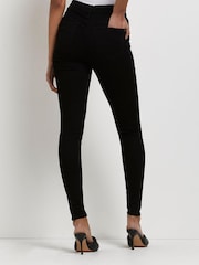 River Island Black Mid Rise Molly Jean - Image 2 of 4