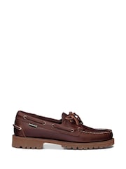 Sebago Brown Ranger Waxy Moccasins Shoes - Image 1 of 5
