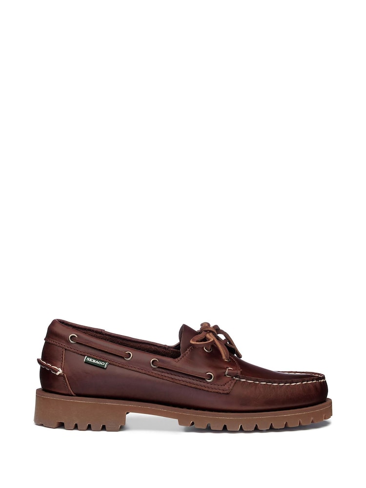 Sebago Brown Ranger Waxy Moccasins Shoes - Image 1 of 5
