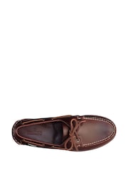 Sebago Brown Ranger Waxy Moccasins Shoes - Image 3 of 5