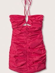 Mango Pink Cut-Out Ruched Dress - Image 6 of 7