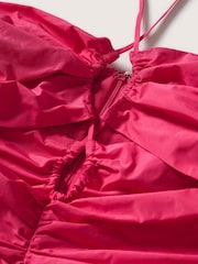 Mango Pink Cut-Out Ruched Dress - Image 7 of 7