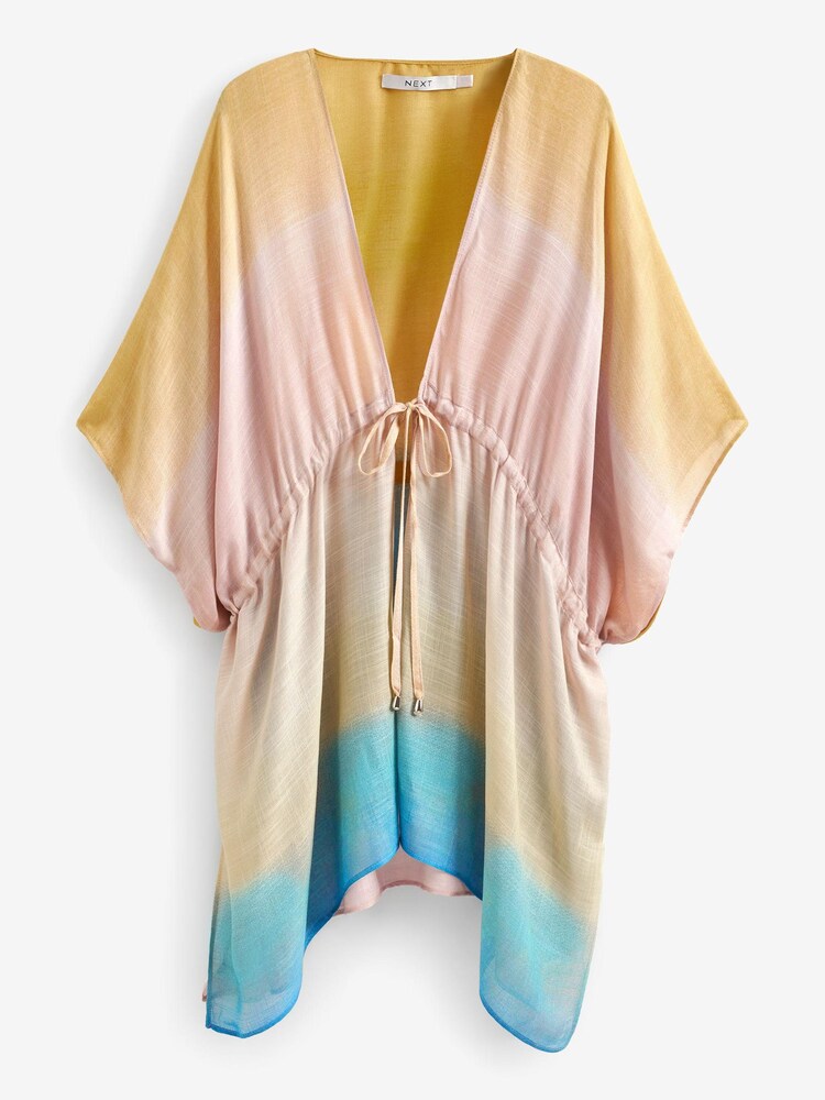Ombre Longline Tie Waist Cover-Up - Image 6 of 6