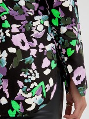 ICHI Black Printed Floral Blouse - Image 4 of 7