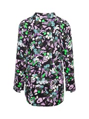 ICHI Black Printed Floral Blouse - Image 6 of 7