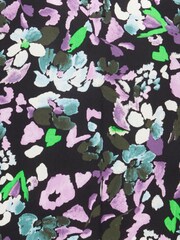 ICHI Black Printed Floral Blouse - Image 7 of 7