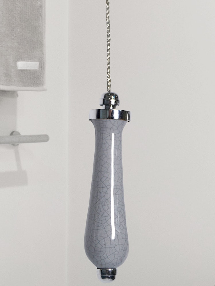 Laura Ashley Dove Grey Bertie Light Pull - Image 1 of 3