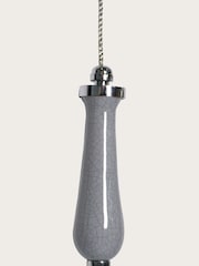 Laura Ashley Dove Grey Bertie Light Pull - Image 2 of 3