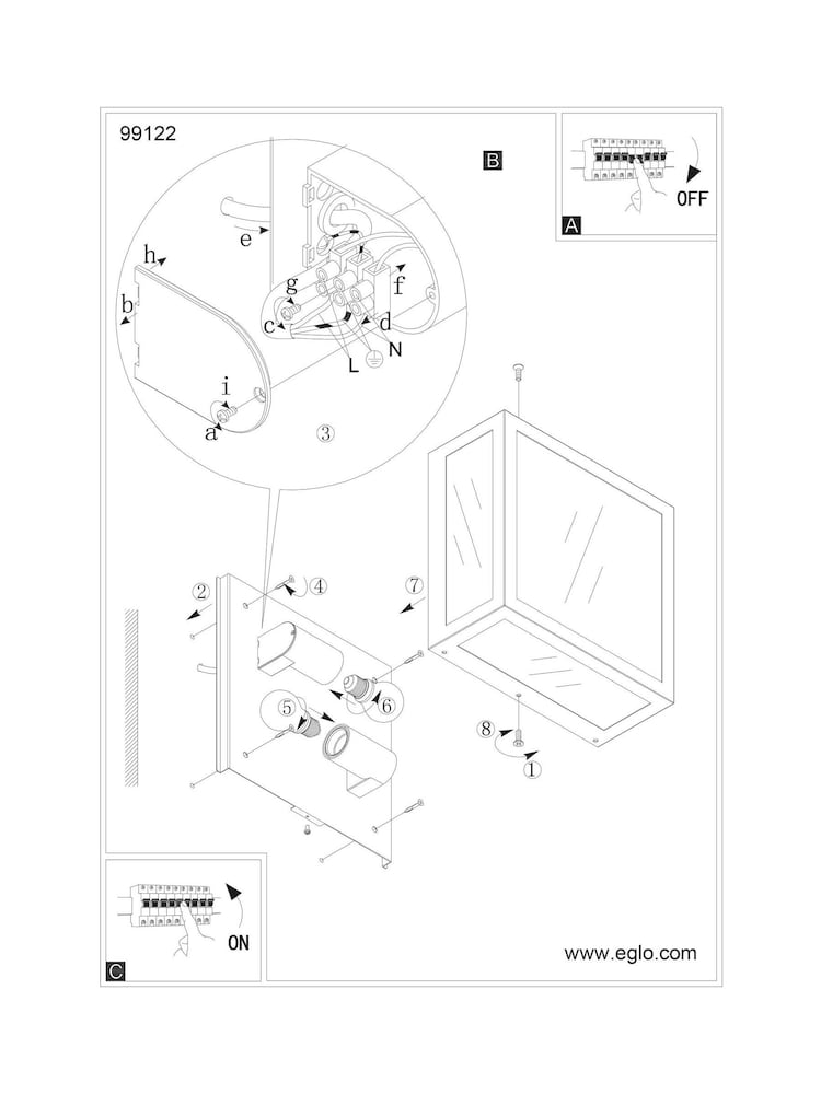Eglo Black Amezola 2 Light Caged Ceiling Light - Image 5 of 5 Eglo Black Amezola 2 Light Caged Ceiling Light - Image 5 of 5