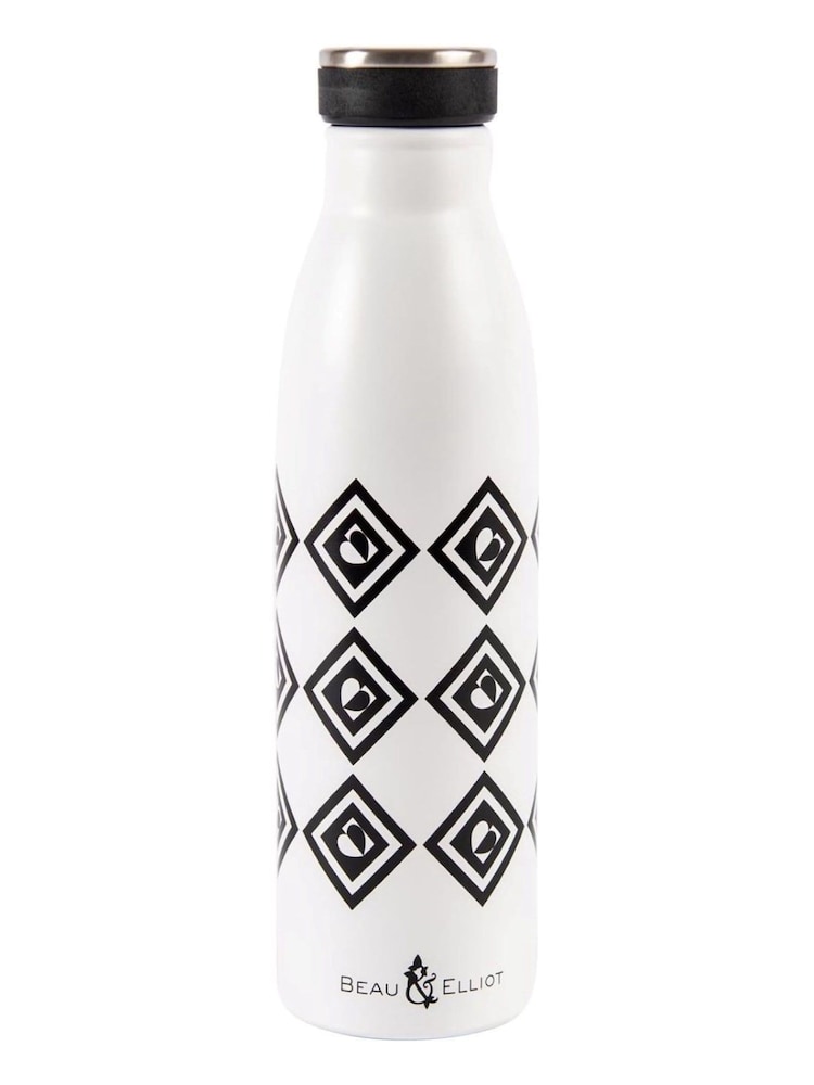 Navigate Black Monochrome 500ml Drinks Bottle - Image 2 of 2