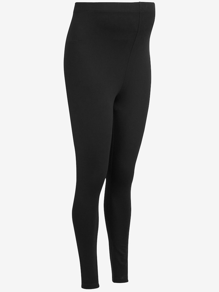 Black Maternity Leggings - Image 2 of 4 Black Maternity Leggings - Image 2 of 4