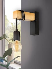 Eglo Black Townshend Wall Light - Image 1 of 5