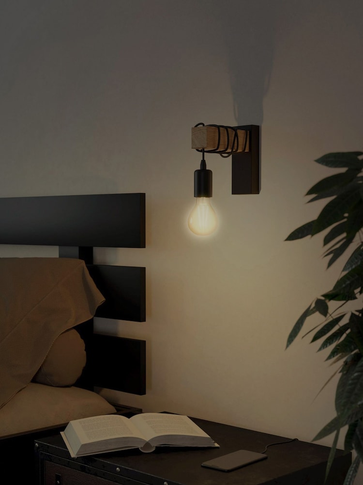 Eglo Black Townshend Wall Light - Image 2 of 5
