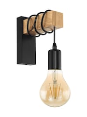 Eglo Black Townshend Wall Light - Image 3 of 5