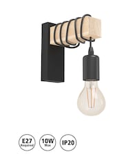 Eglo Black Townshend Wall Light - Image 5 of 5