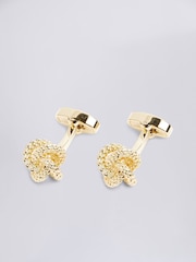 MOSS Gold Tone Fancy Knot Cufflinks - Image 1 of 2