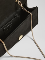 LK Bennett Black Suede Clutch Bag - Image 4 of 4
