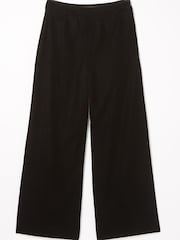 FatFace Black Wide Leg Velvet Trousers - Image 5 of 5